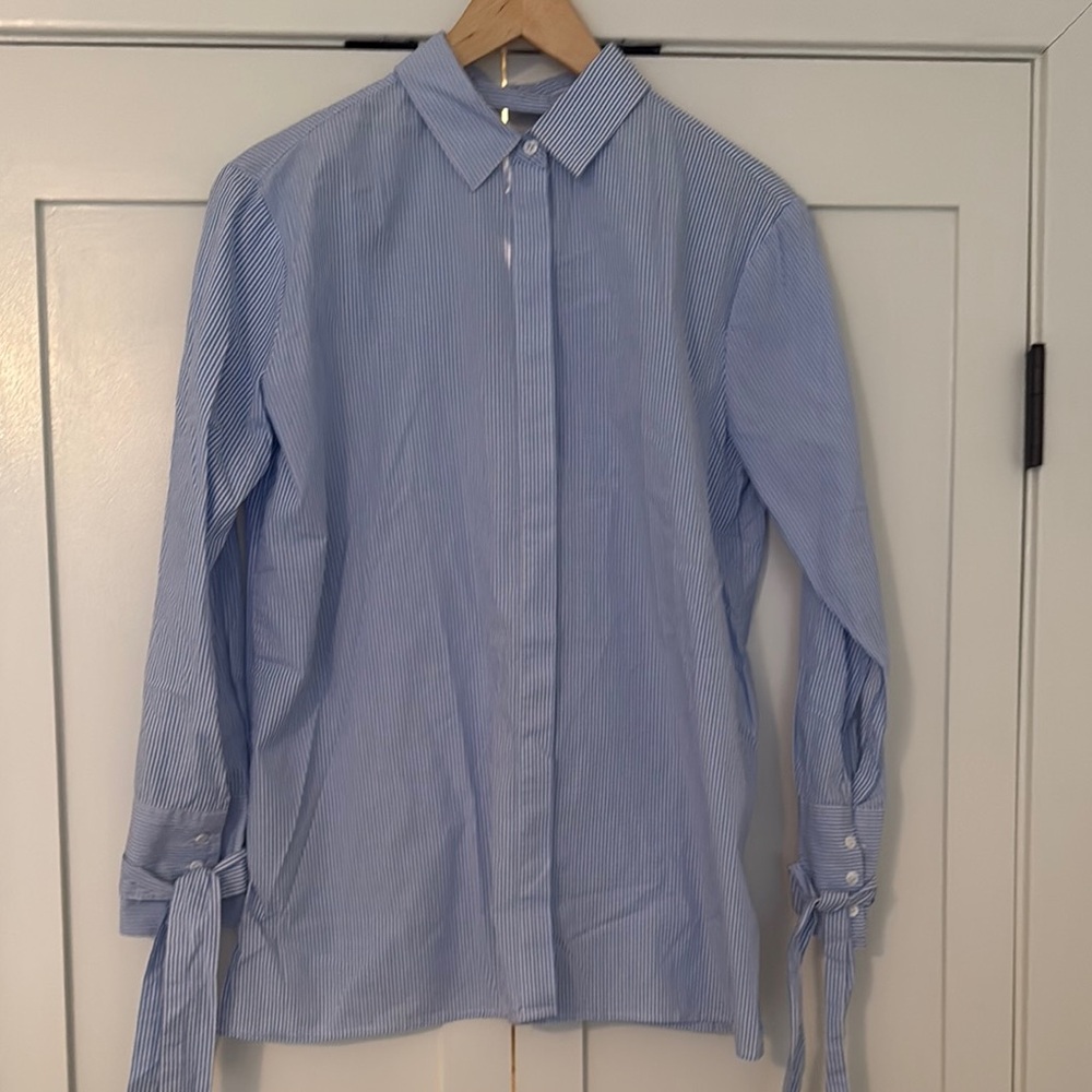 Thread & Supply Light Blue Pinstripe Dress Shirt